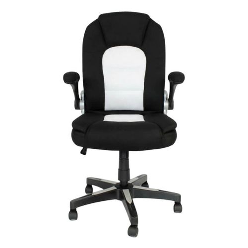 Krzesło obrotowe do biurka L204B-W – siateczkowe, czarno-białe, młodzieżowe na Arena.pl