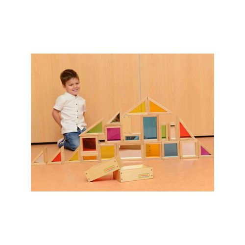 MASTERKIDZ Dewniane Klocki Tęczowe 29 Elem. na Arena.pl