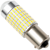 ŻARÓWKA P21W 144 SMD SOCZEWKA BA15S SYMETRYCZNA