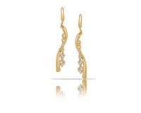 kolczyki fale z kryształkami preciosa z kolekcji classic (p10114au)