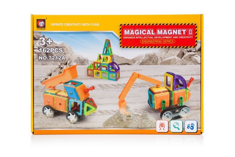 Klocki magnetyczne MAGICAL MAGNET 162SZT 7212A zdjęcie 2