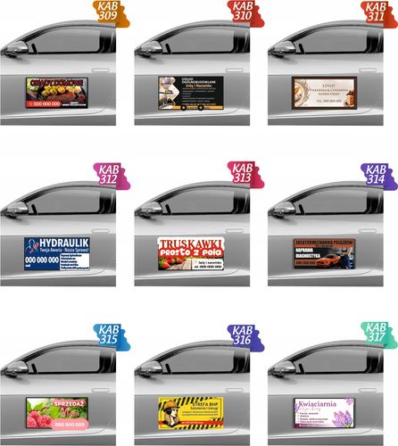 Magnes na samochód reklama magnetyczna 60x30 cm PSYCHOLOG BIEGŁY SĄDOWY na Arena.pl