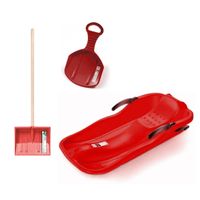 Sanki RACE z hamulcami, ślizg KID, Łopata śniegowa