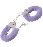 Puszyste fioletowe kajdanki