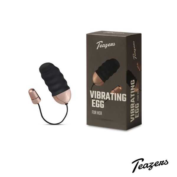 Teazers Ribbed Vibrating Egg With Remote Control zdjęcie 1