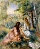 In the Meadow, Auguste Renoir - plakat 30x40 cm