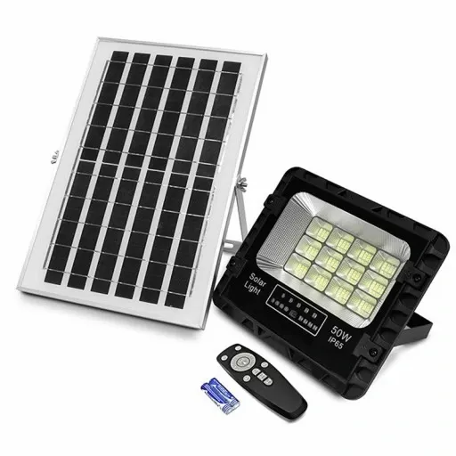 LAMPA SOLARNA 50W HALOGEN LED OSOBNY PANEL PREMIUM zdjęcie 1