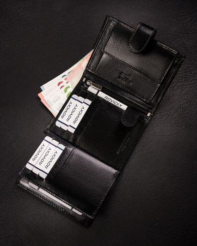portfel męski skórzany n4l-rpvt-bl-9595 black na Arena.pl
