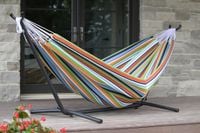 Stojak do hamaka stalowy stojak na hamak ogrodowy balkonowy do domu