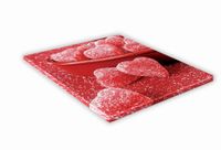 SZKLANA DESKA KUCHENNA 40x40 423h Cukierki serca