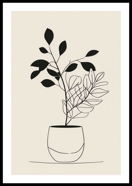 Plakat 40x60cm Prostota Doniczki zdjęcie 3