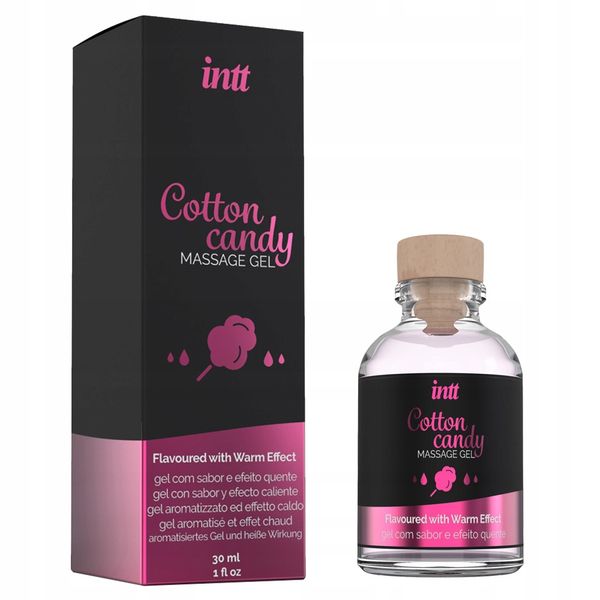 Żel do masażu erotycznego, w słoiczku 30 ml. Zapach waty cukrowej. zdjęcie 2