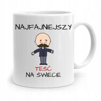 Kubek Prezent Dla Teścia Taty Najfajniejszy Teść Z Nadrukiem Ze Zdjęciem