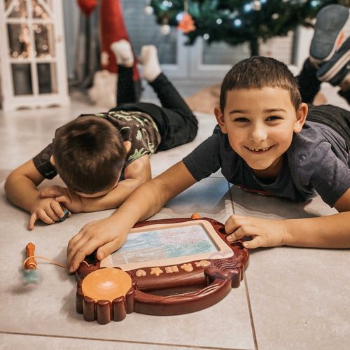 WOOPIE Znikopis Tablica Magnetyczna Kolorowa Stempelki Bordowy na Arena.pl