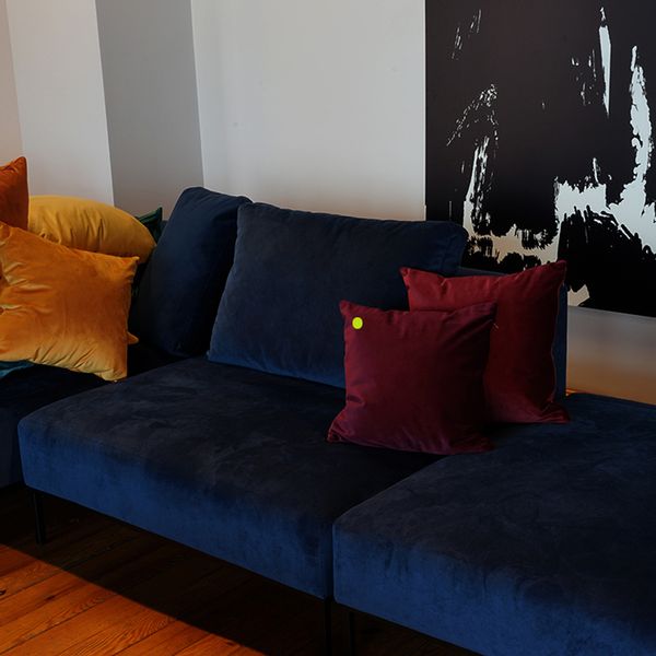 Poszewka 40x40cm BURGUND FIOLETOWY Poduszka Aksamitna Ozdobna zdjęcie 5