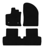Dywaniki samochodowe welurowe BASIC do: Dacia Lodgy (2012-, minivan) czarne