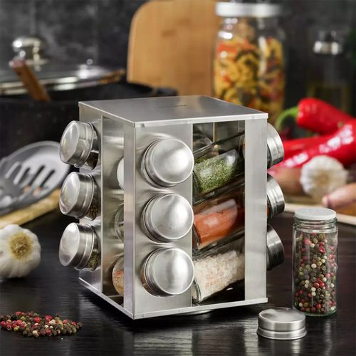 stojak na przyprawy 12 pojemników kinghoff kh-4008 na Arena.pl