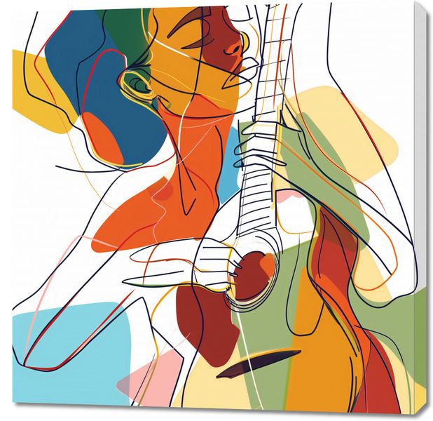 Obraz 90x90cm Wewnętrzna Muza zdjęcie 1