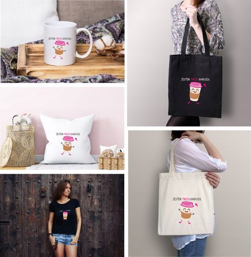 Eko Torba z nadrukiem PREZENT WALENTYNKI KAWUSIA na Arena.pl