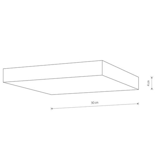Kwadratowy natynkowy plafon Lid Square 10423 Nowodvorski LED 50W 3000K biały na Arena.pl
