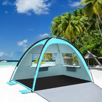 DWUDRZWIOWY NAMIOT PLAŻOWY, RODZINNE SCHRONIENIE NA KEMPING I WĘDRÓWKI