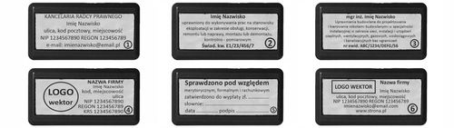 Wagraf A4 PIECZĄTKA do 8 wersów - 12 kolorów obudowy na Arena.pl