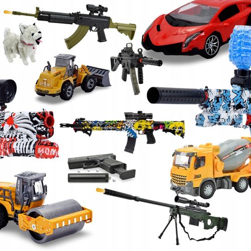 PISTOLET NA KULKI ŻELOWE KARABIN AUTOMATYCZNY WYRZUTNIA AKUMULATOR ZABAWKA na Arena.pl