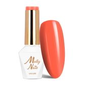 Lakier hybrydowy LED/UV Gel Polish MollyNails Power Flower Nr 721 Orange 8g