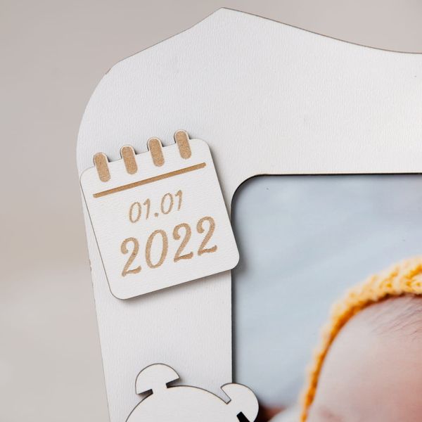 Ramka metryczka prośba o zostanie chrzestnym biała RMS-2 zdjęcie 6