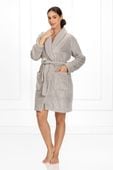 Szlafrok Damski Na Prezent Elegancki S GREY