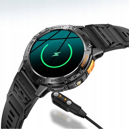 Zegarek Męski Smartwatch AMOLED IP68 530mAh Pomiary Rozmowy SMS Latarka PL na Arena.pl
