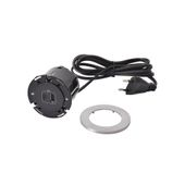 Gniazdo meblowe DISQ 60, ładowarka USB A+C, przewód 2m z wtyczką METAL/CZARNY Legrand 654732