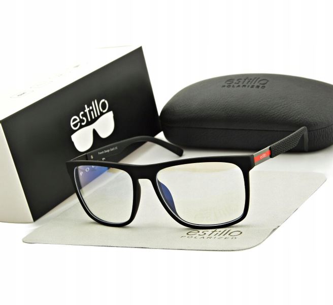 Okulary Nerd z Filtrem NIEBIESKIM Zerówki zdjęcie 1