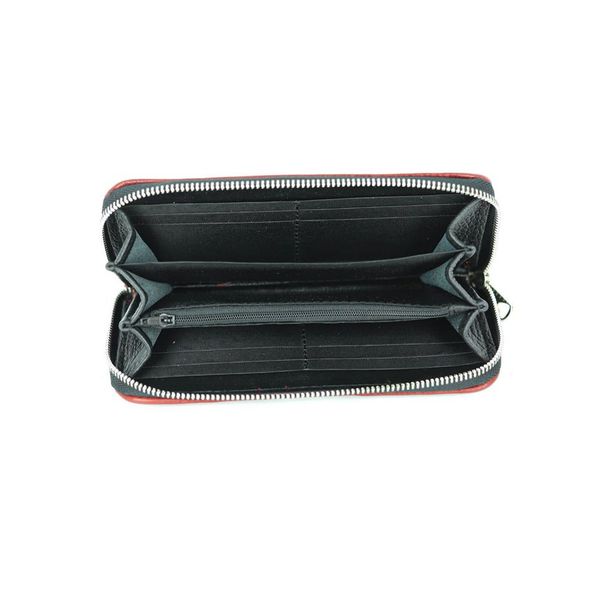 P-02 Portfel skórzany Korona - burgund KEMER zdjęcie 4