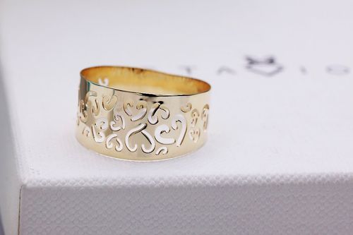 Złoty pierścionek PXC4659 na Arena.pl