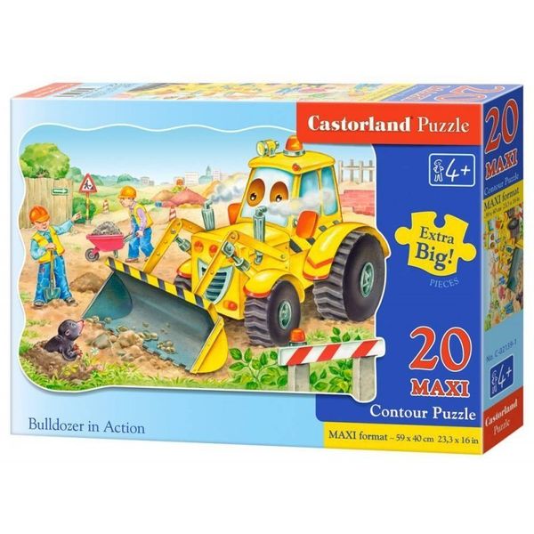Puzzle 20el.maxi bulldozer CASTOR zdjęcie 1