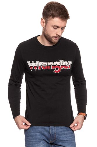 WRANGLER LS LOGO TEE BLACK W7A85D301 M na Arena.pl