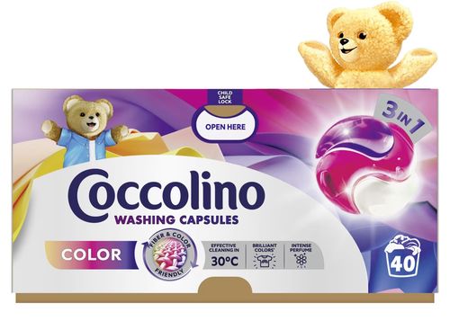 coccolino color kapsułki 3w1 do prania kolorowych tkanin 40 prań na Arena.pl