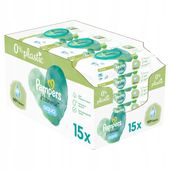 Chusteczki nawilżane Pampers Aqua Harmonie 15 x 48 szt z KLIPSEM