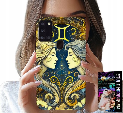 ETUI DO SAMSUNG GALAXY A21s - ZNAK ZODIAKU, BLIŹNIĘTA ASTRONOMIA CASE na Arena.pl