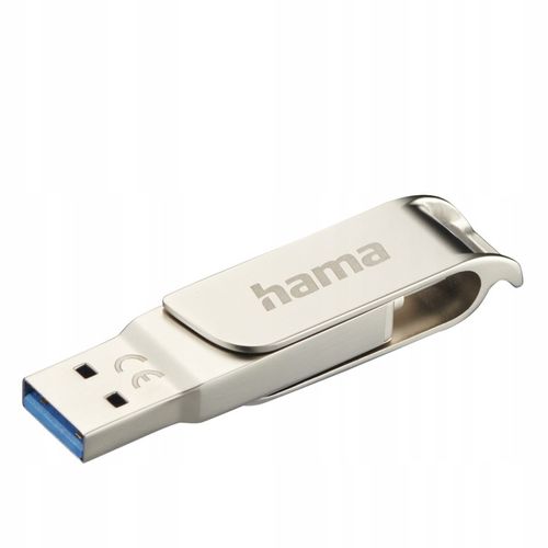 SZYBKI MARKOWY PENDRIVE Z USB-C OTG I USB-A 64GB HAMA OBROTOWA ZATYCZKA na Arena.pl
