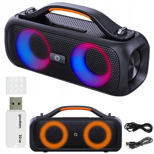Głośnik Bluetooth Przenośny MANTA SPK216 USB GOODRAM 32GB XBASS Radio TWS na Arena.pl