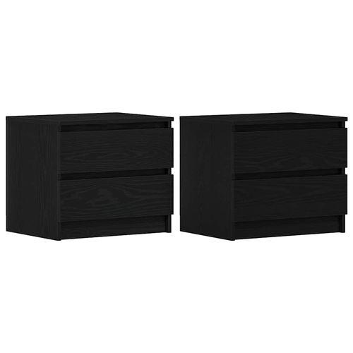 Szafka Nocna z szufladą 2 pcs Czarny dąb 50 x 40 x 43.5 cm na Arena.pl
