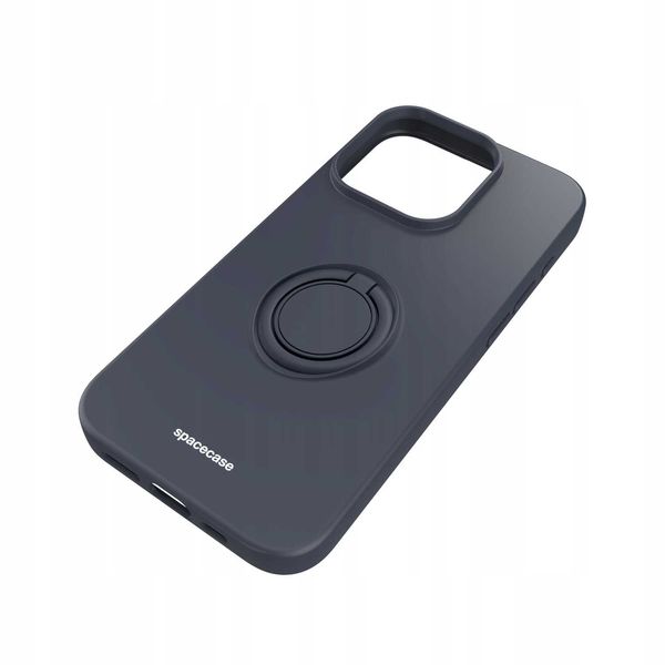 Spacecase Silicone Ring Iphone 15 Pro Black zdjęcie 4