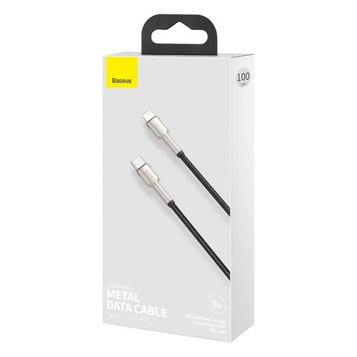 Kabel USB-C do Lightning Baseus Cafule, PD, 20W, 1m (czarny) na Arena.pl