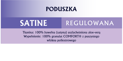 Poduszka regulowana SATINE 40x40cm | Senna Home na Arena.pl