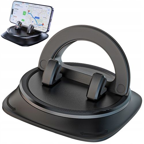 Uchwyt samochodowy obrotowy na deskę, kokpit stabilna podstawka na telefon na Arena.pl
