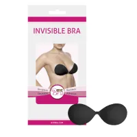bye bra invisible bra c czarny - samonośny biustonosz bez ramiączek