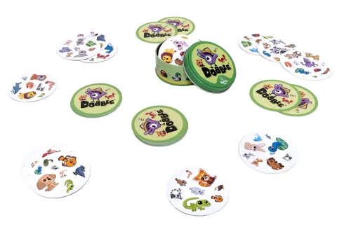 Prosta gra towarzyska na spostrzegawczość - Dobble Zwierzaki - Znajdź parę na Arena.pl