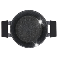 Garnek aluminiowy Zwieger Black Stone 20cm Powłoka nieprzywierająca Greblon